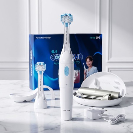 [설날선물] 전동칫솔 쿨샤 7D 고급형 풀세트(성인용) 2셋트